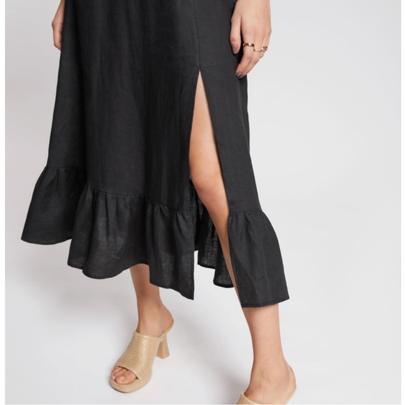 & Other Stories puff sleeve midi dress - 6 - Picture 4 of 5